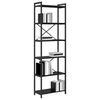 vidaXL Bookshelf Black Oak 60 x 30 x 190 cm Engineered Wood