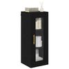 vidaXL Wall Mounted Cabinet Black Oak 34.5 x 34 x 90 cm