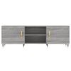 vidaXL TV Cabinet Grey Sonoma 150x30x50 cm Engineered Wood