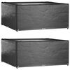 vidaXL Garden Furniture Covers 2 pcs 16 Eyelets 205x205x90 cm Square