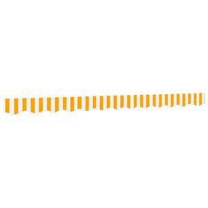 vidaXL Replacement Fabric for Awning Valance Yellow and White Stripe 3 m