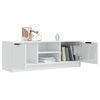 vidaXL TV Cabinet High Gloss White 102x35x36.5 cm Engineered Wood