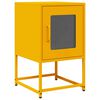 vidaXL Bedside Cabinet Mustard Yellow 36x39x60.5 cm Cold-rolled Steel