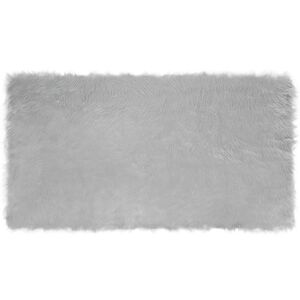 vidaXL Faux Sheepskin Rug Tafalla Grey 60 x 110 cm Polyester
