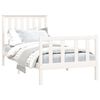 vidaXL Bed Frame without Mattress White 100x200 cm Solid Wood Pine