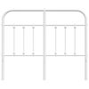 vidaXL Metal Replace Headboard White 120 cm