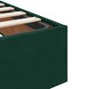 vidaXL Ottoman Bed Frame No Mattress Dark Green 200x200 cm Velvet