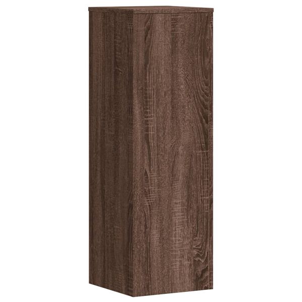 vidaXL Plant Stand Brown Oak 33x33x100 cm Engineered Wood
