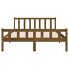 vidaXL Bed Frame without Mattress Honey Brown Solid Wood 120x200 cm