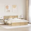 vidaXL Bed Frame Sonoma Oak 180 x 200 cm Engineered Wood