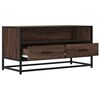 vidaXL TV Cabinet Brown Oak 80x34.5x40 cm Engineered Wood and Metal