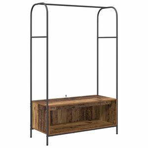vidaXL Clothes Rack Brown Oak 100 x 44 x 160 cm Engineered Wood