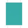 vidaXL Pleated Blind Petrol Green 100x150 cm Fabric Width 99.4 cm Polyester
