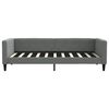 vidaXL Day Bed without Mattress Dark Grey 90x190 cm Single Fabric