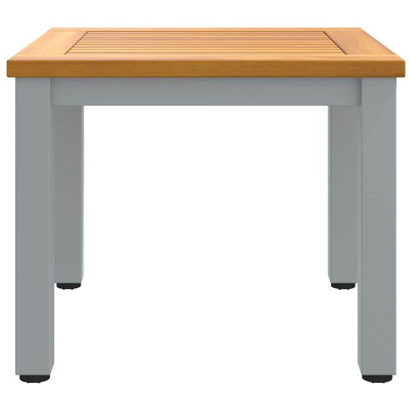 vidaXL Outdoor Tables Natural and grey 45 x 45 x 38 cm