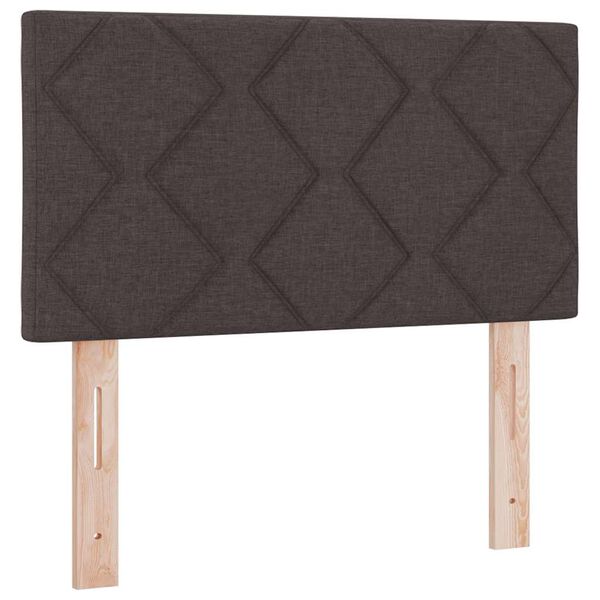 vidaXL Headboard with Headboard Dark Brown 80 cm Faux Leather