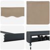 vidaXL Retractable Awning Beige 300 x 250 cm Fabric and Metal