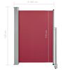 vidaXL Patio Retractable Side Awning 120x300 cm Red