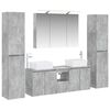 vidaXL Bathroom Furniture Set 6 pcs Concrete Grey