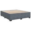 vidaXL Bed Frame without Mattress Dark Grey&nbsp;Super King Velvet