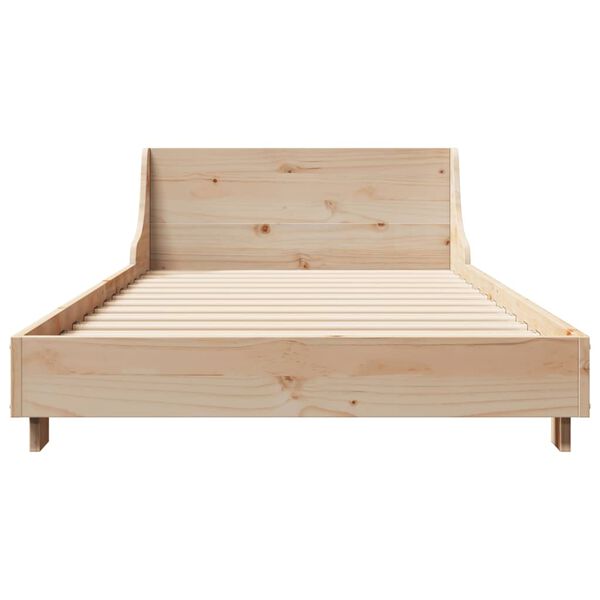 vidaXL Bed Frame without Mattress 90x190 cm Single Solid Wood Pine