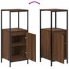 vidaXL Bathroom Furniture Set with Shelf 5 pcs Brown 76.5 x 35 x 95 cm