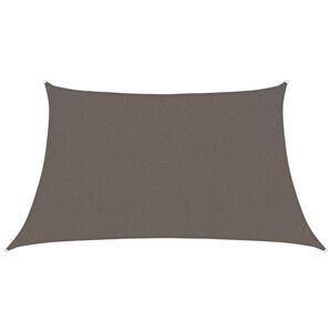 vidaXL Sunshade Sail 160 g/m&sup2; Anthracite 3/4x2 m HDPE