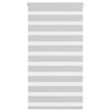 vidaXL Zebra Blind Light Grey 80x100 cm Fabric Width 75.9 cm Polyester