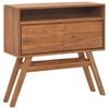 vidaXL Console Table | Warm Natural | Solid Teak Wood | Standard | Console Table
