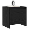 vidaXL Bedside Cabinet Black Oak 45 x 34 x 44.5 cm Engineered Wood