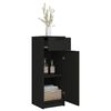 vidaXL Bathroom Cabinet Black 32x34x90 cm Engineered Wood