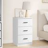 vidaXL Bedside Cabinet White 38 x 38 x 66 cm Engineered wood
