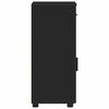 vidaXL Bathroom Cabinet Black 30 x 35 x 80 cm Engineered wood & Metal