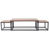 vidaXL Coffee Table Set 3 Pieces Ash