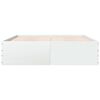 vidaXL Bed Frame without Mattress White 180x200 cm Super King