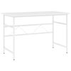 vidaXL Computer Desk White 105x55x72 cm MDF and Metal