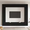 vidaXL 8 Piece TV Cabinet Set Black Engineered Wood