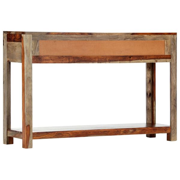 vidaXL Console Table with 3 Drawers 120x30x75 cm Solid Acacia Wood