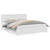 vidaXL Bed Frame with Headboard White 180 x 200 cm Engineered Wood