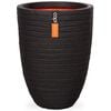Capi Vase Nature Row Elegant Low 46x58 cm Black KBLRO783