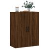 vidaXL Wall Mounted Cabinet Brown Oak 69.5x34x90 cm
