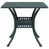 vidaXL Garden Table Green 80x80x75 cm Cast Aluminium