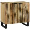 vidaXL Bathroom Furniture Set with Shelf 2 pcs Brown Engineered Wood
