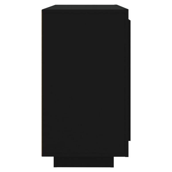 vidaXL Sideboard Black 80x40x75 cm Engineered Wood