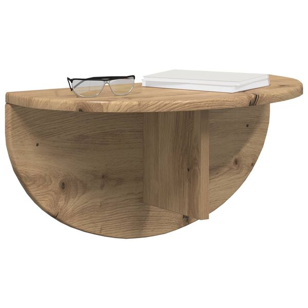 vidaXL Wall Shelf 2 pcs Artisan Oak 48 x 24 x 24 cm Engineered Wood