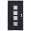 vidaXL Front Door Anthracite 98x190 cm PVC