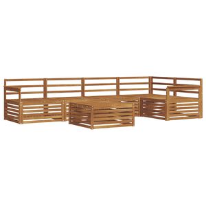 vidaXL Outdoor Sofa Set 6 pcs Natural