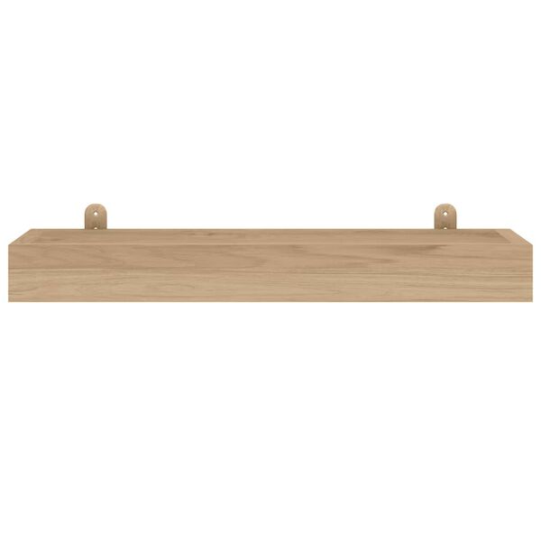 vidaXL Wall Shelves 2 pcs 60x15x4 cm Solid Wood Teak