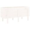 vidaXL Garden Raised Bed White 121x50x57 cm Solid Wood Pine