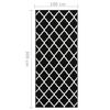 vidaXL Runner Rug BCF Black and White 100x300 cm